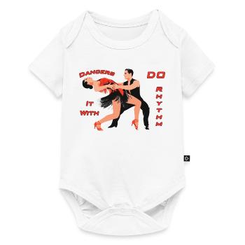 Dancers_Do_It_With_Rhythm - Baby Premium short-sleeve bodysuit - white - Front