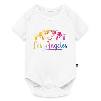 Palmiers de Los Angeles - Body à manches courtes Premium Bébé - blanc - Devant