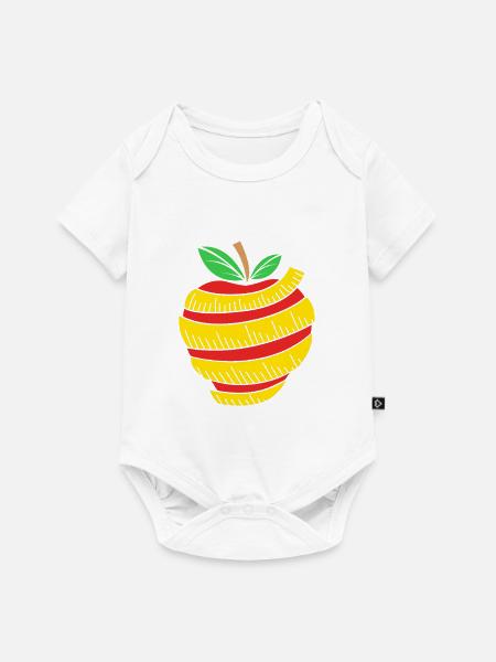 Nahrungsmittel Ernährung Lebensmittel - Baby Premium Kurzarmbody - Weiß