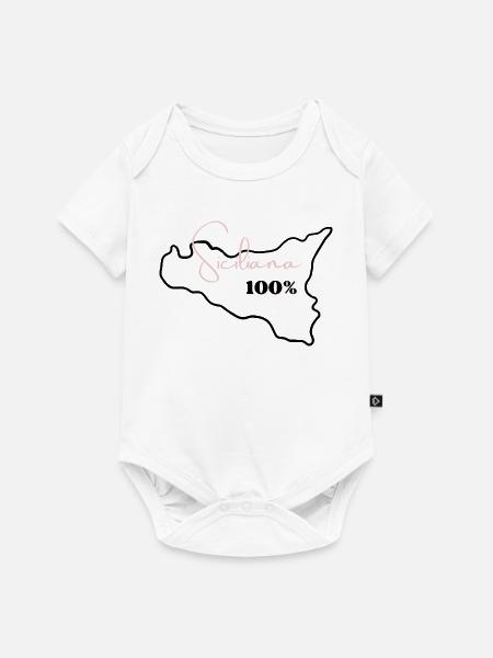 Siciliana 100% - Baby Premium Kurzarmbody - Weiß