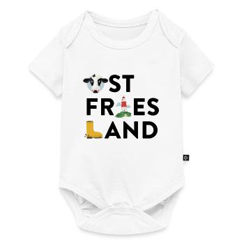 Ostfriesland - Baby Premium Kurzarmbody - Weiß - Vorne
