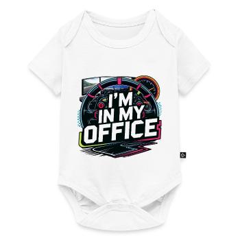 Ich bin in meinem Büro - Baby Premium Kurzarmbody - Weiß - Vorne