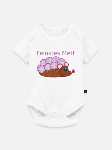 Der Mettigel: Feinstes Mett! (Nr.2) - Baby Premium Kurzarmbody - Weiß