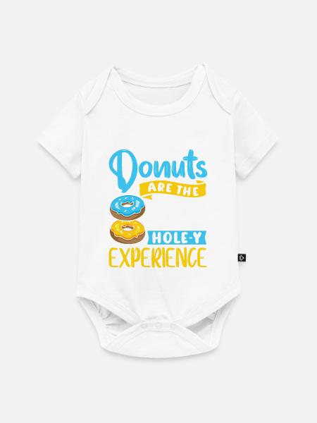 Donut Fastfood - Baby Premium Kurzarmbody - Weiß