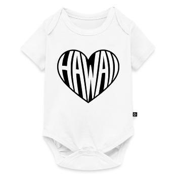 Hawaii, Hawaii in the Heart of Typo - Baby Premium short-sleeve bodysuit - white - Front