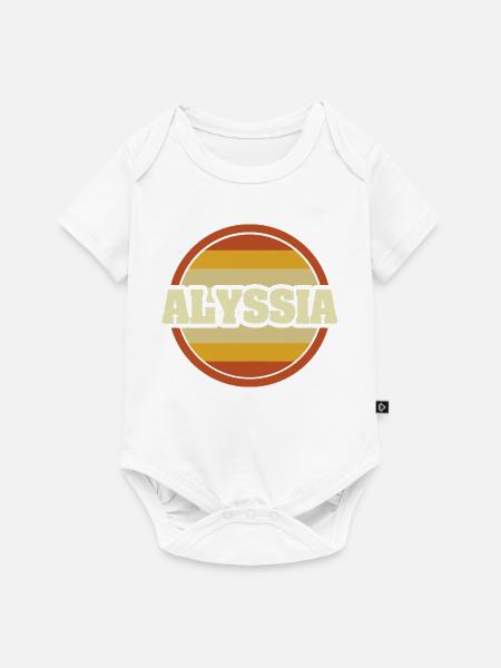 Legendaer Alyssia - Baby Premium Kurzarmbody - Weiß