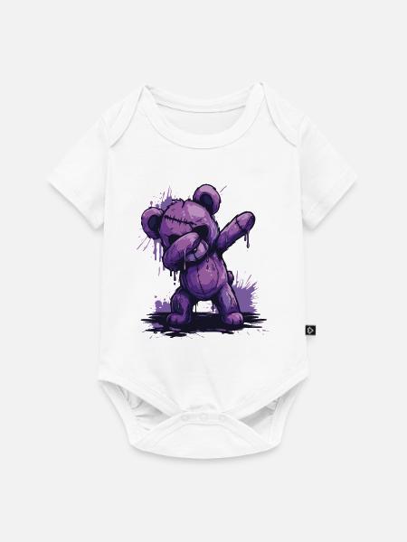 Zombie Teddy Dab - Baby Premium Kurzarmbody - Weiß