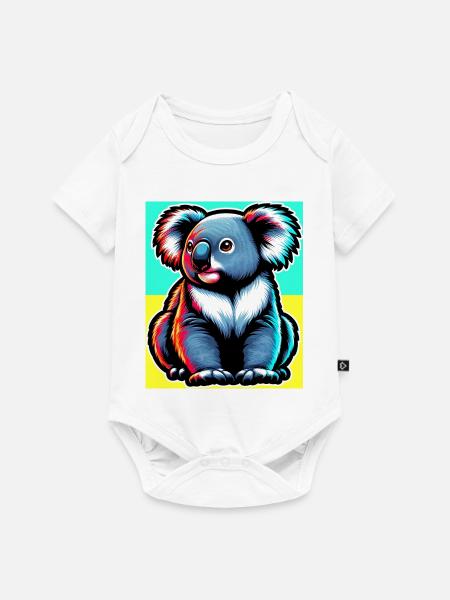 Koala - Baby Premium Kurzarmbody - Weiß