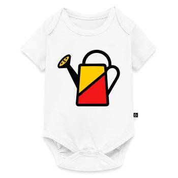 Two-tone watering can tool vegetable gardener - Baby Premium short-sleeve bodysuit - white - Front
