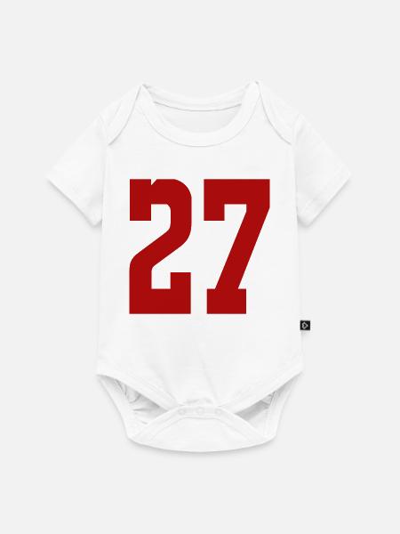 27 - Baby Premium Kurzarmbody - Weiß