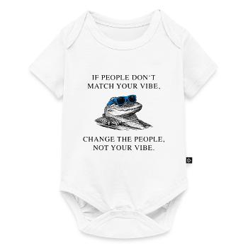 do_not_change_your_viYoube_krokodil_aligator_stark - Baby Premium Kurzarmbody - Weiß - Vorne