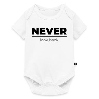 Never look back | Motivational Statement - Baby Premium short-sleeve bodysuit - white - Front
