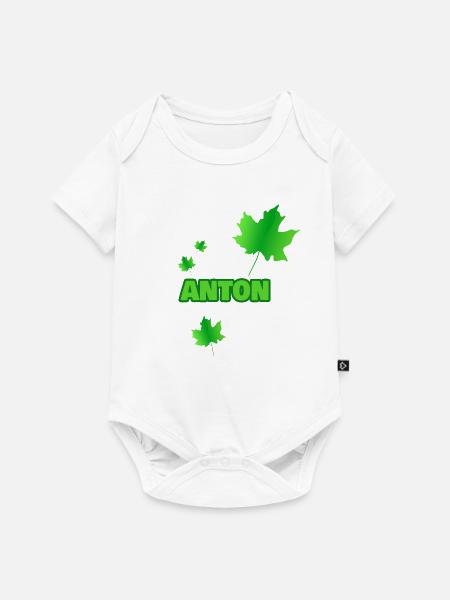 Baum Anton - Baby Premium Kurzarmbody - Weiß
