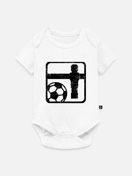 Tischfußball - Baby Premium Kurzarmbody - Weiß