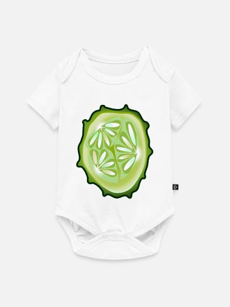 Gurke - Baby Premium Kurzarmbody - Weiß