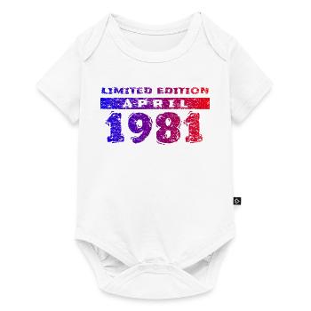 45e anniversaire Édition limitée 04/1981 - Body à manches courtes Premium Bébé - blanc - Devant