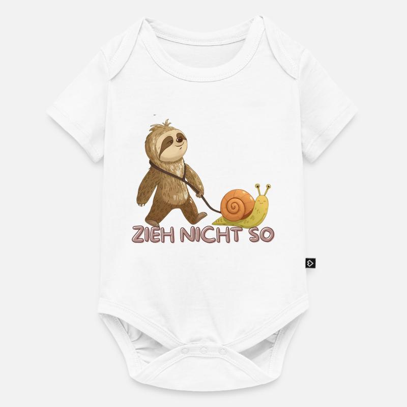 Zieh Nicht So – Langsame Freundschaft - Baby Premium Kurzarmbody - Weiß