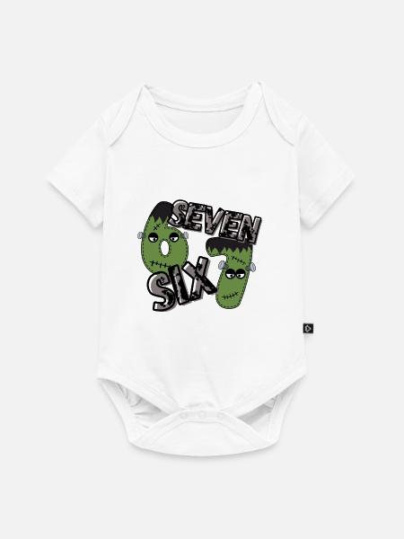 Six Seven - Baby Premium Kurzarmbody - Weiß