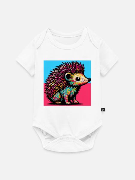 Igel - Baby Premium Kurzarmbody - Weiß