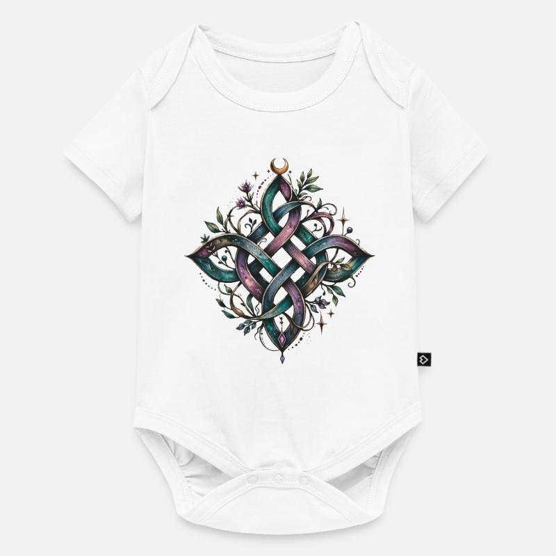 noeud de sorcière - Body à manches courtes Premium Bébé - blanc
