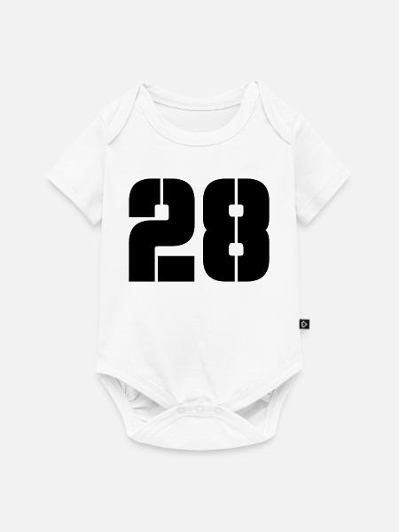 28 - Baby Premium Kurzarmbody - Weiß