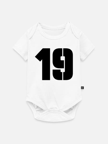 19 - Baby Premium Kurzarmbody - Weiß