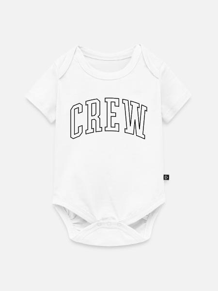 Crew Outline - Baby Premium Kurzarmbody - Weiß