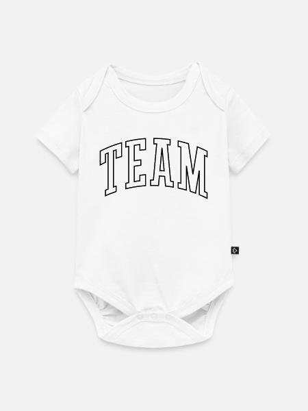 Team Outline - Baby Premium Kurzarmbody - Weiß