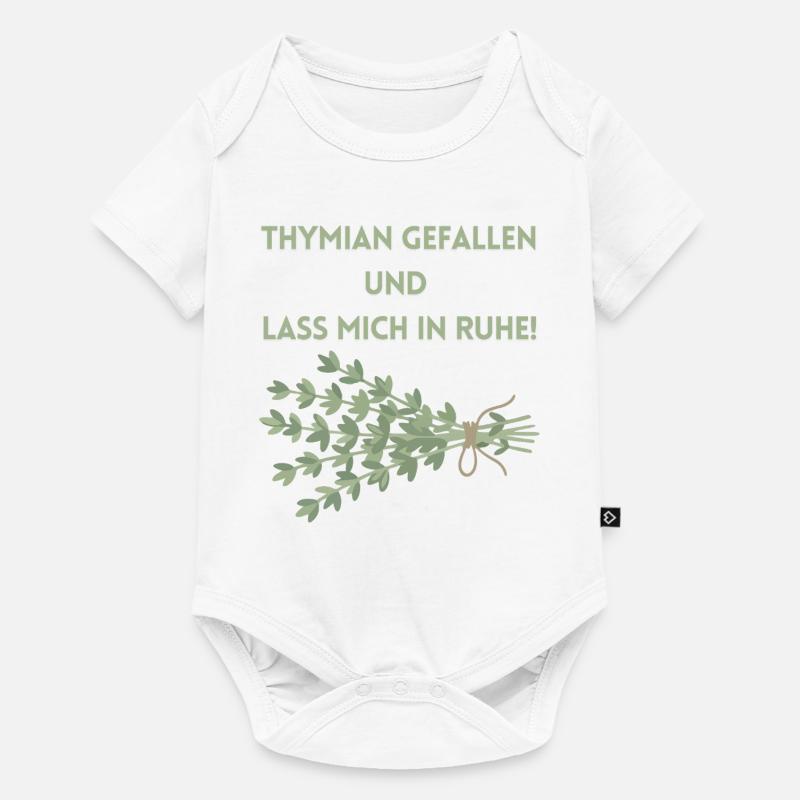 Thymian einen Gefallen und lass mich in Ruhe! - Baby Premium Kurzarmbody - Weiß