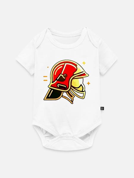 Feuerwehrhelm - Baby Premium Kurzarmbody - Weiß