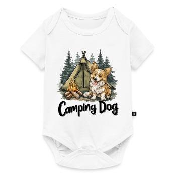 Camping Dog Saying Camping Dog Camper Gift - Baby Premium short-sleeve bodysuit - white - Front