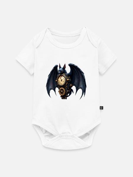 Steampunk-Uhrmacher-Schläger - Baby Premium Kurzarmbody - Weiß