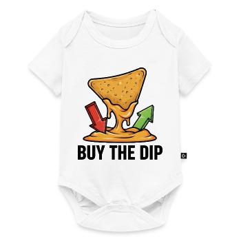 Nachos Käsedip Spruch Trading Finanz Aktien - Baby Premium Kurzarmbody - Weiß - Vorne
