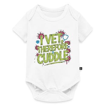 Vet Tech I Vet Therefore I Cuddle Animal Lover - Baby Premium short-sleeve bodysuit - white - Front