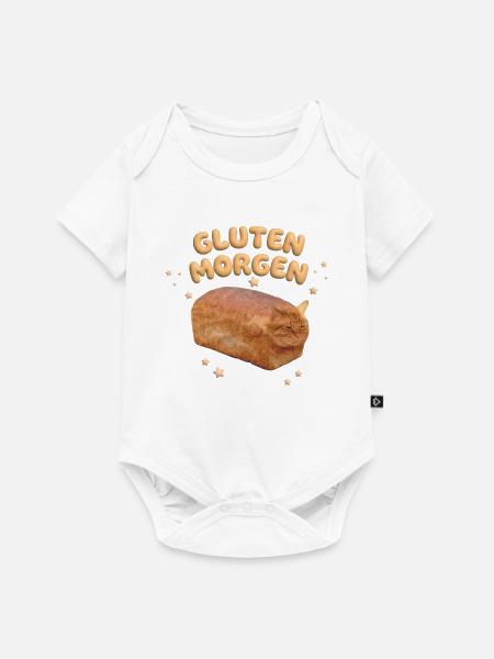 Morgen Gluten - Baby Premium Kurzarmbody - Weiß