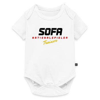 Sofa Nationalspieler - Baby Premium Kurzarmbody - Weiß - Vorne