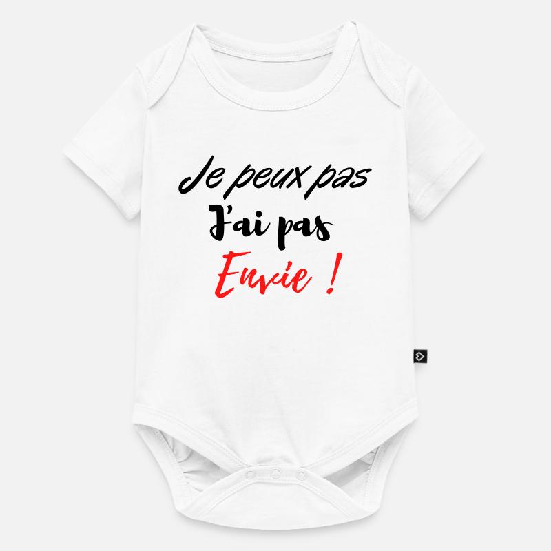 je peux pas j'ai pas envie ! - Body à manches courtes Premium Bébé - blanc