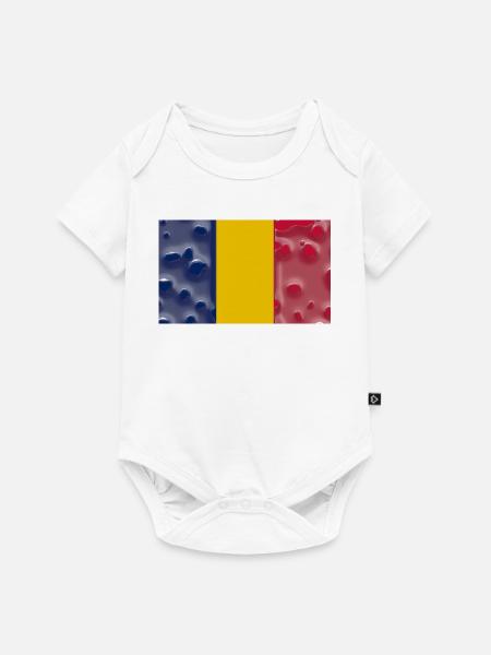 Geschenk für Tschad - Baby Premium Kurzarmbody - Weiß