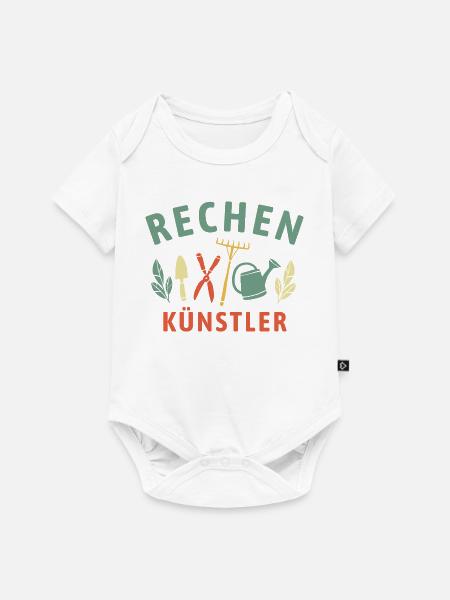 Rechen Künstler - Retro Gärtner Natur - Baby Premium Kurzarmbody - Weiß