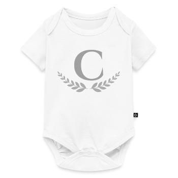 C - Baby Premium Kurzarmbody - Weiß - Vorne