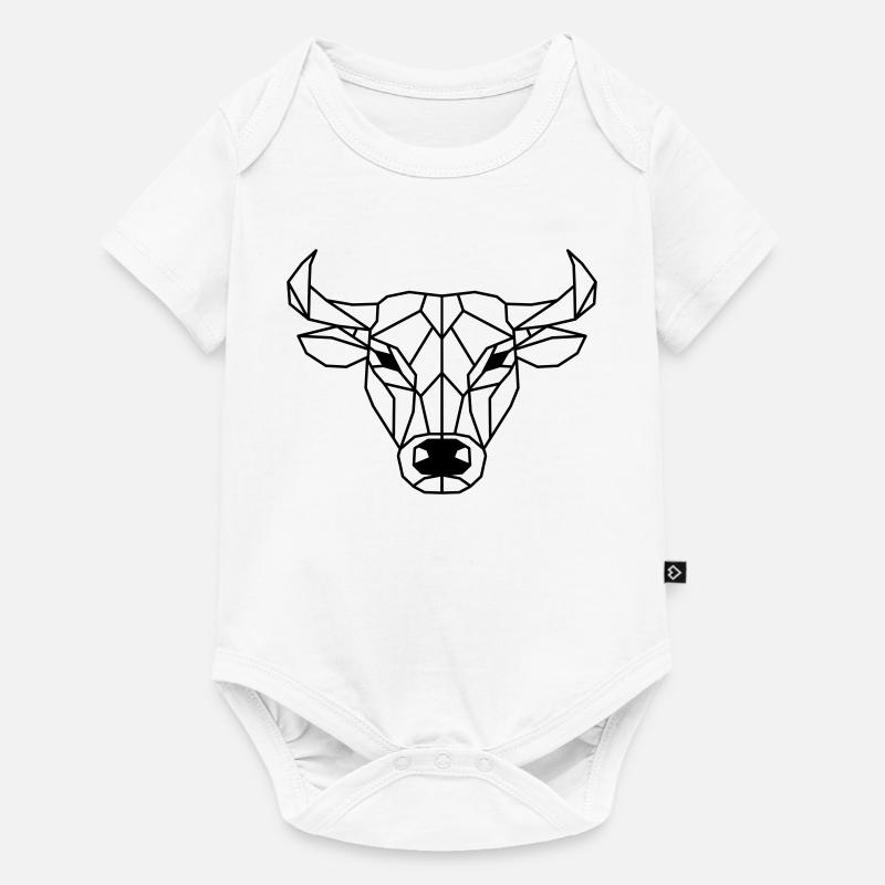 Polygone de bœuf - Body à manches courtes Premium Bébé - blanc