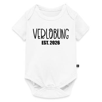 Hochzeit Verlobung 2026 - Baby Premium Kurzarmbody - Weiß - Vorne