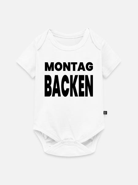 Backen - Baby Premium Kurzarmbody - Weiß
