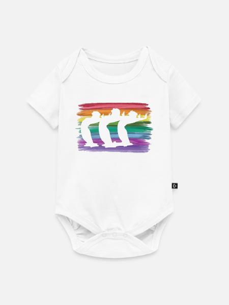 Artistic Swim Team Synchronschwimmen - Baby Premium Kurzarmbody - Weiß