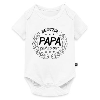 Bester Papa den es gibt - Baby Premium Kurzarmbody - Weiß - Vorne