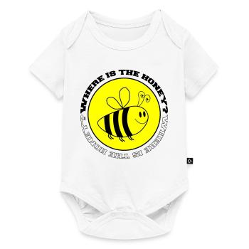 Biene Where is the Honey - Baby Premium Kurzarmbody - Weiß - Vorne