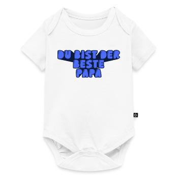 du bist der beste Papa - Baby Premium Kurzarmbody - Weiß - Vorne