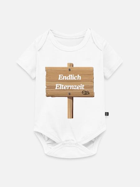Endlich Elternzeit - Baby Premium Kurzarmbody - Weiß