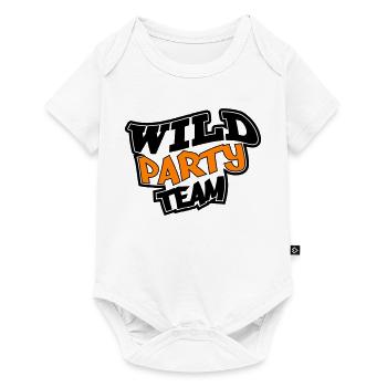 Équipe de fête sauvage - Body à manches courtes Premium Bébé - blanc - Devant