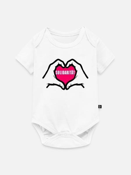 Solidarität - Baby Premium Kurzarmbody - Weiß